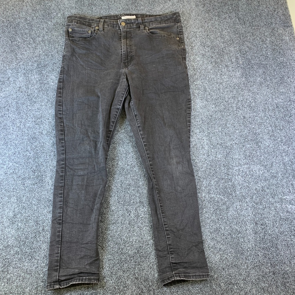 Levi's 721 Skinny Jeans Womens 33x25.5 Black Denim Cotton Stretch High Rise